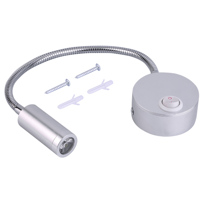 LED Wall Light Bedside Lamp Reading Wall Lamps Adjustable 3W with Switch JL eBay