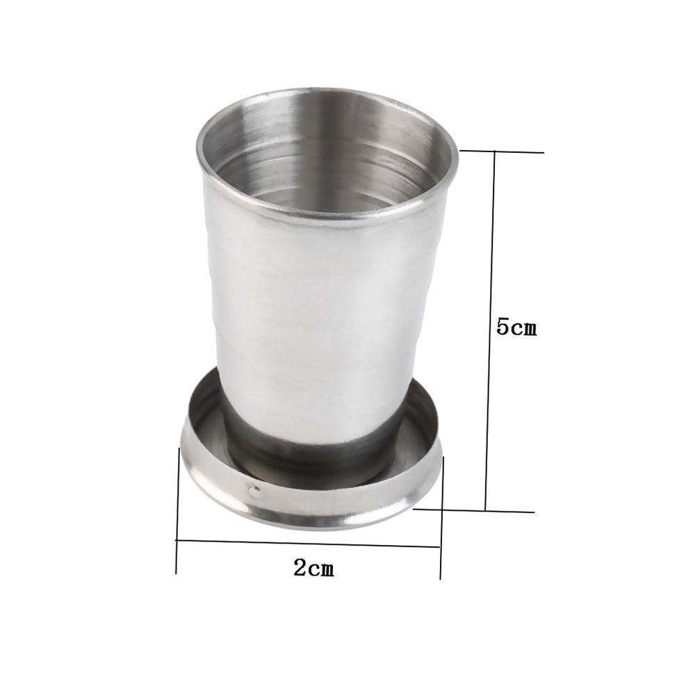 portable folding 75ml stainless steel travel outdoor hiking collapsible cup gh ebay portable folding 75ml stainless steel travel outdoor hiking collapsible cup gh ebay