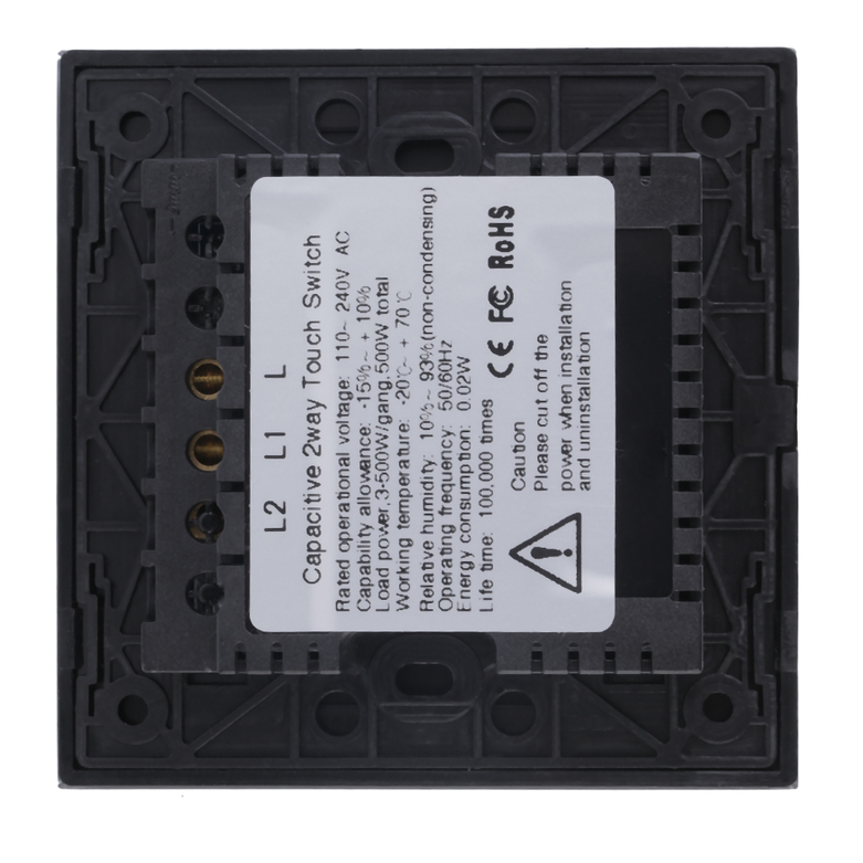Smart Capacitive 2 Way Touch Control Wall Panel Light