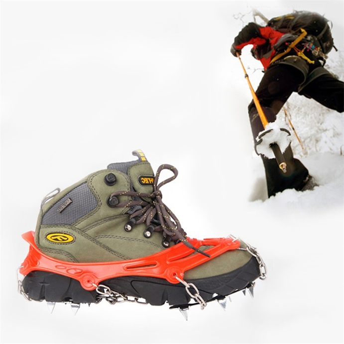 snow climbing shoes anti slip 12 teeth snow climbing shoe spike grip chain snow climbing shoes anti slip 12 teeth snow climbing shoe spike grip chain