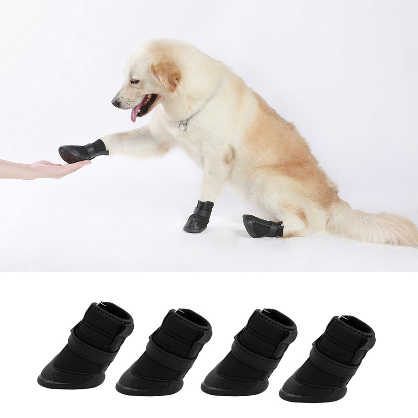 boots for dogs 4pcs black waterproof shoes boots shoes for pets boots for dogs 4pcs black waterproof shoes boots shoes for pets