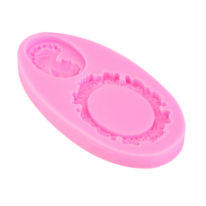 Mirror Frame Silicone Fondant Mould Cake Decorating ...