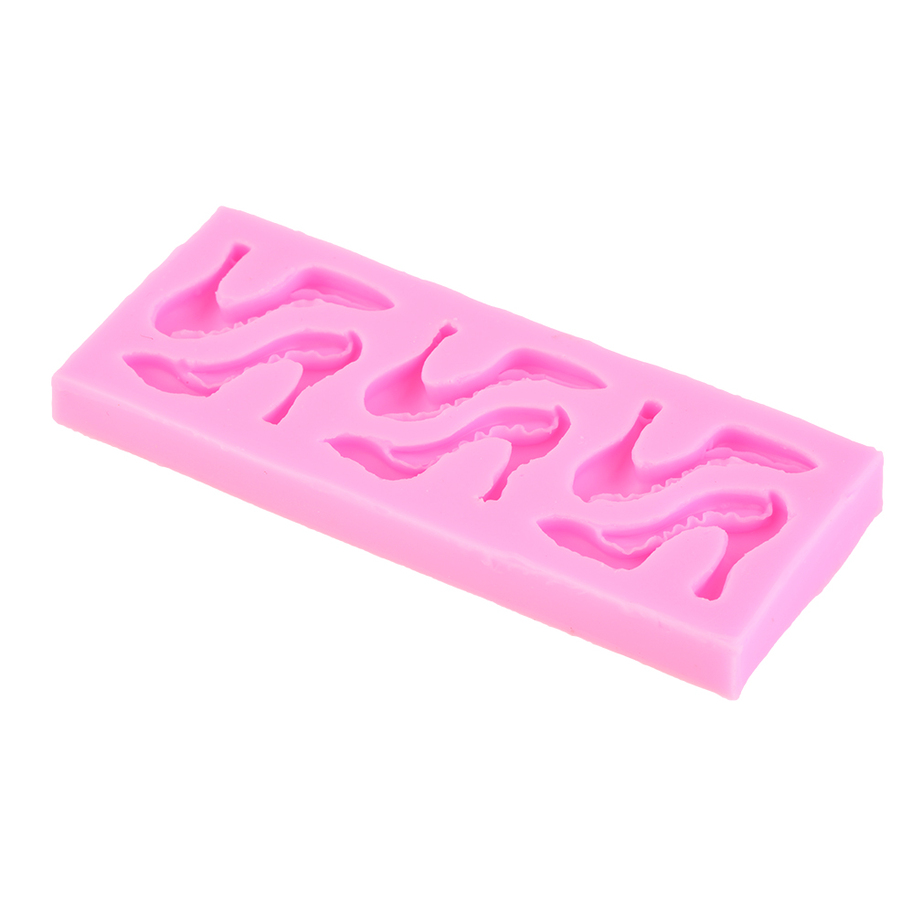 Silicone High-heel Shoes Design Fondant Cake Molds ...