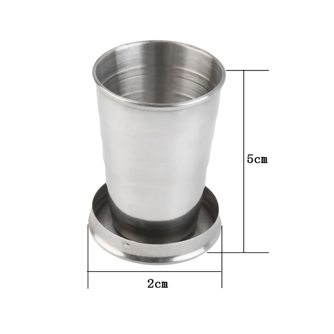 portable folding 75ml stainless steel travel outdoor hiking collapsible cup d ebay portable folding 75ml stainless steel travel outdoor hiking collapsible cup d ebay