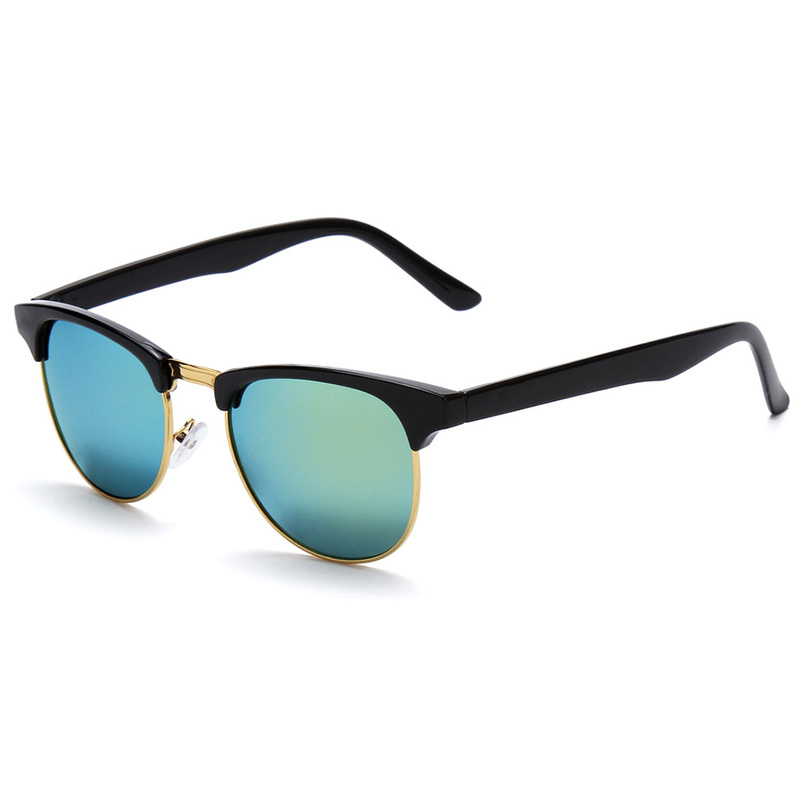 Women Men Cat Eye Retro Vintage Half Frame Metal ...