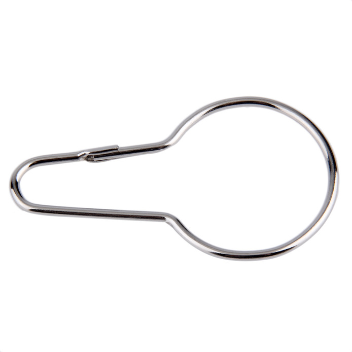 12pcs Shower Bath Bathroom Curtain Rings Clip Easy Glide Hooks Chrome