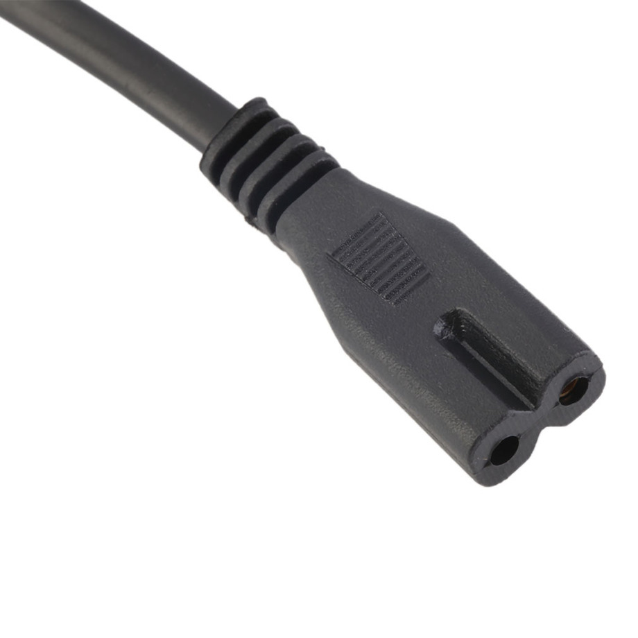 New AC Power Supply Adapter Cord Cable Connectors 2 pin 2-prong 50cm US